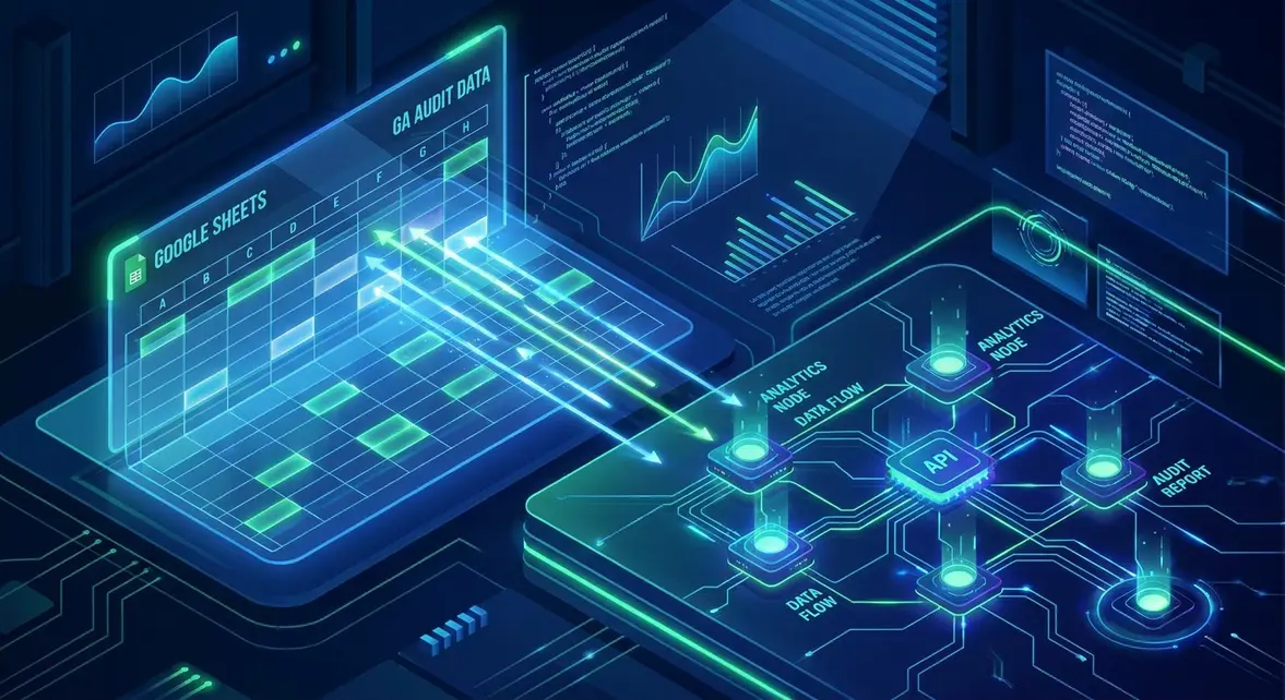 Automated Google Analytics data flow into Google Sheets via API